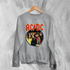 AC/DC Sweatshirt Highway to Hell ACDC Sweater Rock Band Merch - WorldWideShirt