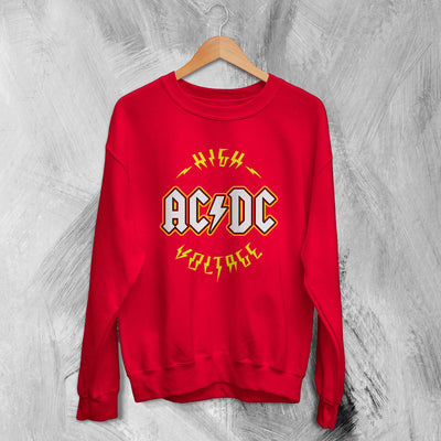 AC/DC Sweatshirt Rock Band ACDC Sweater Heavy Metal Music Merch - WorldWideShirt