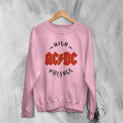 AC/DC Sweatshirt Rock Band ACDC Sweater Heavy Metal Music Merch - WorldWideShirt