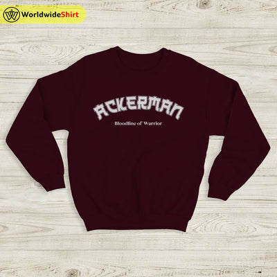 Ackerman Bootleg Sweatshirt Attack On Titan Shirt Shingeki no Kyojin Shirt - WorldWideShirt