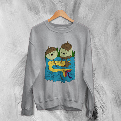 Adventure Time Sweatshirt Funny Cartoon Sweater Animated Series - WorldWideShirt