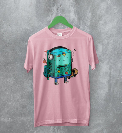 Adventure Time T-Shirt Cartoon BMO Shirt Animated Character - WorldWideShirt