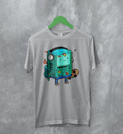 Adventure Time T-Shirt Cartoon BMO Shirt Animated Character - WorldWideShirt