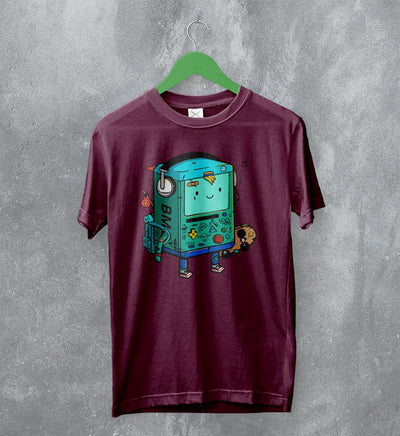 Adventure Time T-Shirt Cartoon BMO Shirt Animated Character - WorldWideShirt