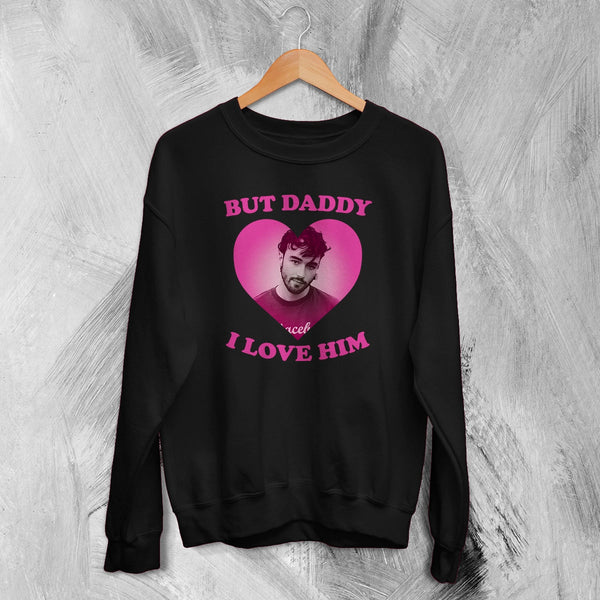 Alfie Templeman Lover Sweatshirt Love Alfie Templeman Shirt Vintage Music Crewneck - Black - WorldWideShirt