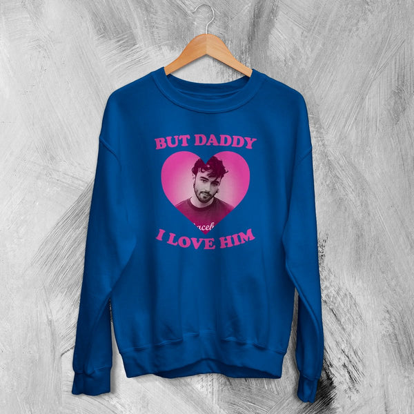 Alfie Templeman Lover Sweatshirt Love Alfie Templeman Shirt Vintage Music Crewneck - Royal Blue - WorldWideShirt
