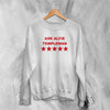 Alfie Templeman Sweatshirt Ask Alfie Templeman Fan Shirt Vintage Music Crewneck - White - WorldWideShirt