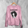 Alicia Keys Sweatshirt Vintage Singer Sweater Hip Hop Music Merchandise - WorldWideShirt