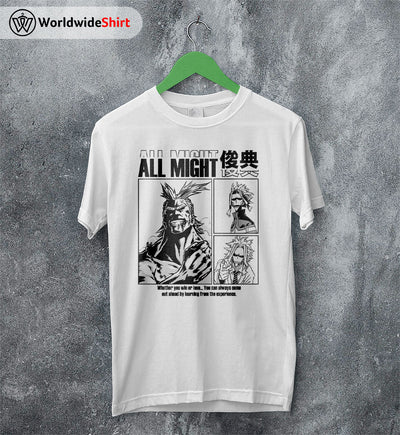 All Might Aesthetic T-shirt Boku No Hero Academia Shirt BNHA Merch - WorldWideShirt