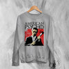 American Psycho Sweatshirt Patrick Bateman Holding Axe Shirt Psycho Movie Crewneck - Sport Grey - WorldWideShirt