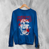 American Psycho Sweatshirt Patrick Bateman Psychopathic Ego Shirt Psycho Movie Crewneck - Royal Blue - WorldWideShirt