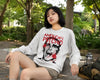 American Psycho Sweatshirt Patrick Bateman Psychopathic Ego Shirt Psycho Movie Crewneck - White - WorldWideShirt