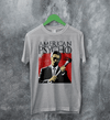 American Psycho T-Shirt Patrick Bateman Holding Axe Shirt Psycho Movie Tee - Sport Grey - WorldWideShirt