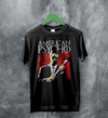 American Psycho T-Shirt Patrick Bateman Holding Axe Shirt Psycho Movie Tee - Black - WorldWideShirt