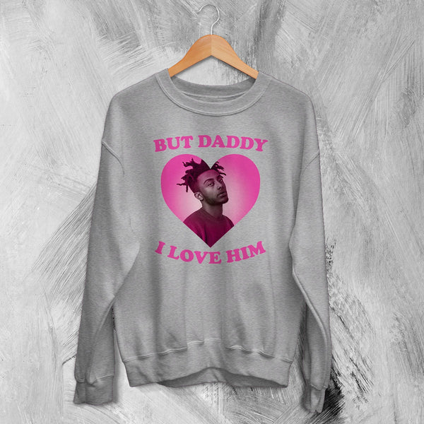 Amine Lover Sweatshirt Rapper Love Amine Shirt Rap Music Crewneck - Sport Grey - WorldWideShirt