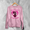 Amine Lover Sweatshirt Rapper Love Amine Shirt Rap Music Crewneck - Light Pink - WorldWideShirt