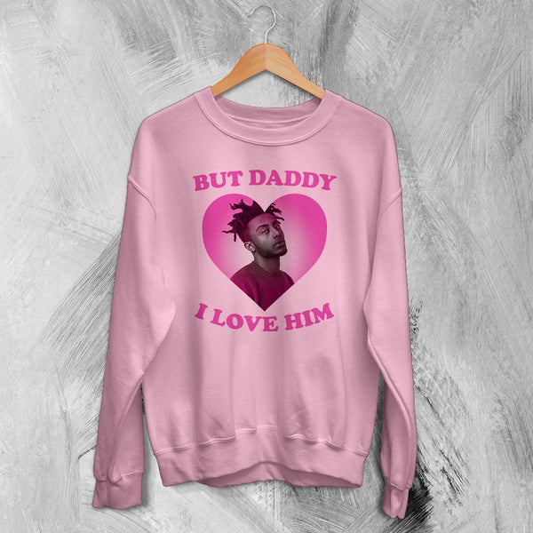 Amine Lover Sweatshirt Rapper Love Amine Shirt Rap Music Crewneck - Light Pink - WorldWideShirt