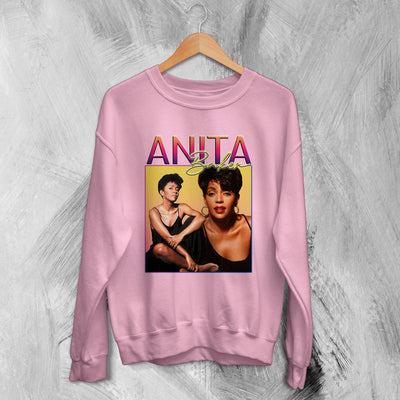 Anita Baker Sweatshirt Jazz Singer Sweater American Music Merch - WorldWideShirt