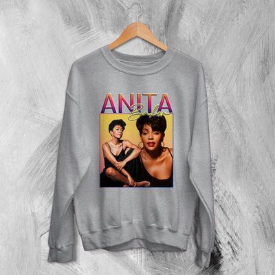 Anita Baker Sweatshirt Jazz Singer Sweater American Music Merch - WorldWideShirt