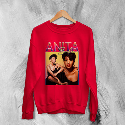 Anita Baker Sweatshirt Jazz Singer Sweater American Music Merch - WorldWideShirt