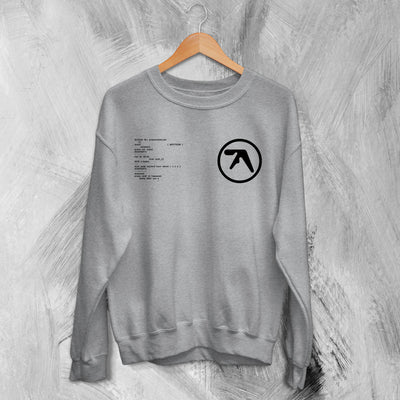 Aphex Twin Sweatshirt Diskhat Aphex Twin Logo Sweater For Fan Gear - WorldWideShirt