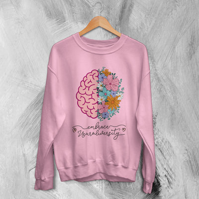 Autism Aceptance Sweatshirt Embrace Neurodiversity Sweater Autism GIft - WorldWideShirt