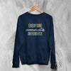 Autism Aceptance Sweatshirt Everyone Communicate Differently Sweater - WorldWideShirt