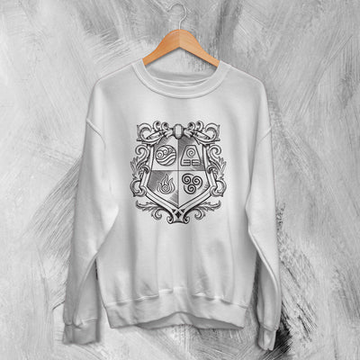 Avatar The Legend of Aang Sweatshirt Logo Element Sweater Anime Merch - WorldWideShirt