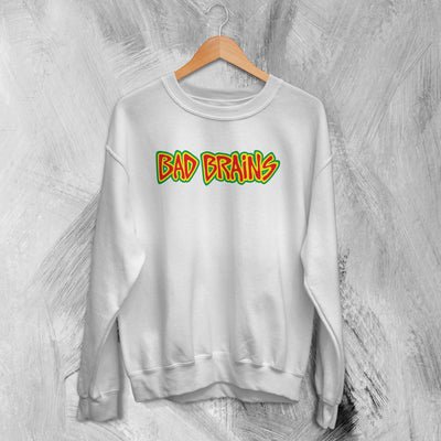 Bad Brains Logo Sweatshirt Reggae Punk Sweater Unique Hardcore Music Fan Gear - WorldWideShirt