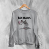 Bad Brains Sweatshirt Vintage Logo Skeleton Sweater Rock Band Merch - WorldWideShirt