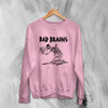 Bad Brains Sweatshirt Vintage Logo Skeleton Sweater Rock Band Merch - WorldWideShirt