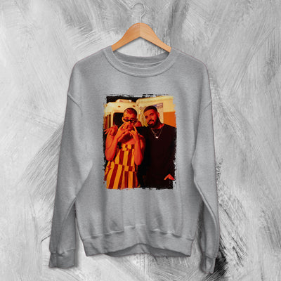 Bad Bunny And Drake Sweatshirt Bad Bunny Rapper Sweater - WorldWideShirt