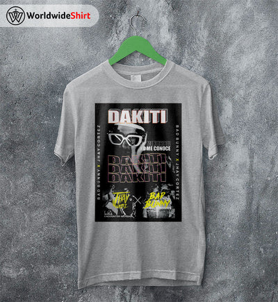 Bad Bunny Dakiti Aesthetic T Shirt Bad Bunny Shirt Rapper Shirt - WorldWideShirt