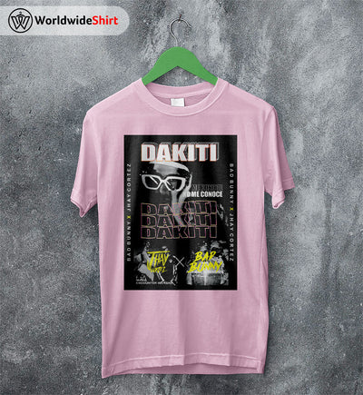 Bad Bunny Dakiti Aesthetic T Shirt Bad Bunny Shirt Rapper Shirt - WorldWideShirt