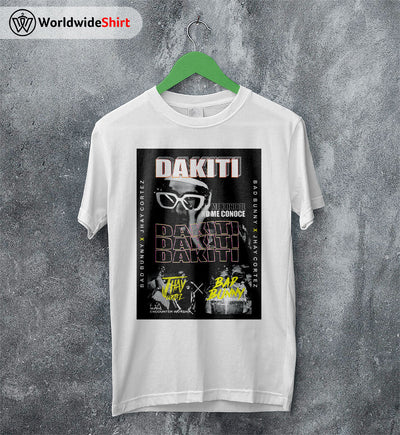 Bad Bunny Dakiti Aesthetic T Shirt Bad Bunny Shirt Rapper Shirt - WorldWideShirt