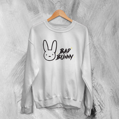 Bad Bunny Logo Sweatshirt Oasis Rapper Sweater Rap Streetwear - WorldWideShirt