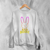 Bad Bunny Rabbit Logo Sweatshirt Bad Bunny Sweater Rapper Shirt - WorldWideShirt