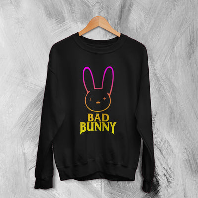 Bad Bunny Rabbit Logo Sweatshirt Bad Bunny Sweater Rapper Shirt - WorldWideShirt