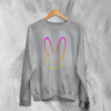 Bad Bunny Rabbit Sweatshirt Bad Bunny Sweater Logo Rapper Shirt - WorldWideShirt