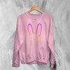 Bad Bunny Rabbit Sweatshirt Bad Bunny Sweater Logo Rapper Shirt - WorldWideShirt