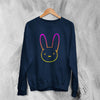 Bad Bunny Rabbit Sweatshirt Bad Bunny Sweater Logo Rapper Shirt - WorldWideShirt