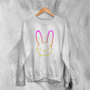 Bad Bunny Rabbit Sweatshirt Bad Bunny Sweater Logo Rapper Shirt - WorldWideShirt