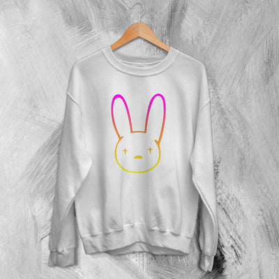 Bad Bunny Rabbit Sweatshirt Bad Bunny Sweater Logo Rapper Shirt - WorldWideShirt