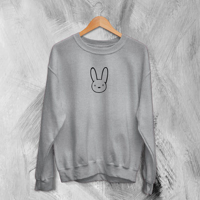 Bad Bunny Sweatshirt Bunny Oasis Sweater Logo Rapper Streetwear - WorldWideShirt