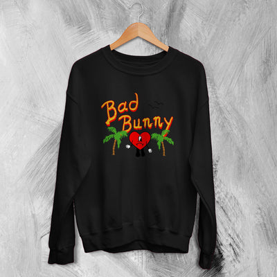 Bad Bunny Sweatshirt Un Verano Sin Ti Sweater Heart Rapper Merch - WorldWideShirt