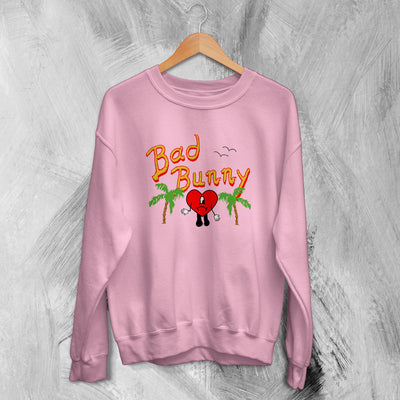 Bad Bunny Sweatshirt Un Verano Sin Ti Sweater Heart Rapper Merch - WorldWideShirt