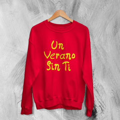 Bad Bunny Sweatshirt Un Verano Sin Ti Sweater Rapper Album Merch - WorldWideShirt