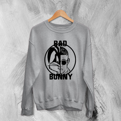 Bad Bunny X Bugs Bunny Sweatshirt Bad Bunny Sweater Rapper Shirt - WorldWideShirt