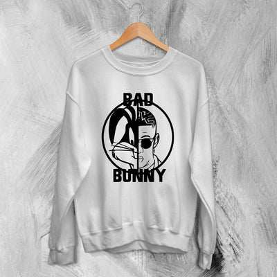 Bad Bunny X Bugs Bunny Sweatshirt Bad Bunny Sweater Rapper Shirt - WorldWideShirt