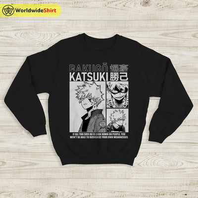 Bakugo Aesthetic Sweatshirt Boku No Academia Shirt BNHA Merch - WorldWideShirt